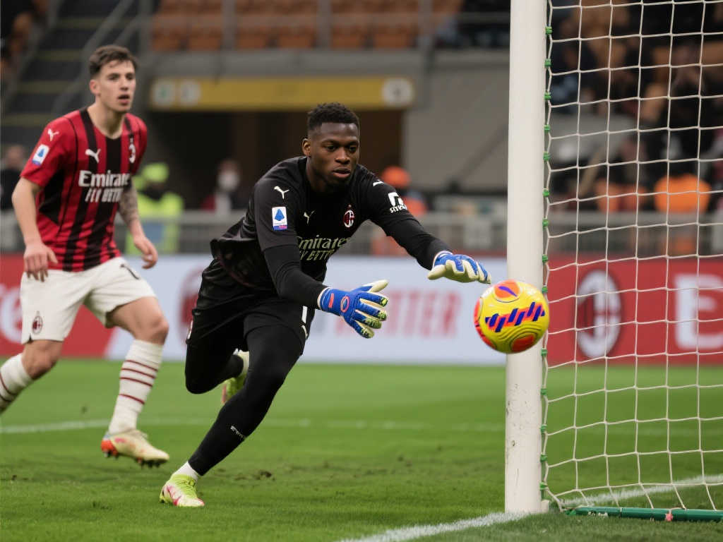 米兰失守！奥尔索里尼内切妙射破死角，迈尼昂无可奈何！